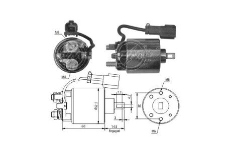 Втягуюче реле стартера ZM2719