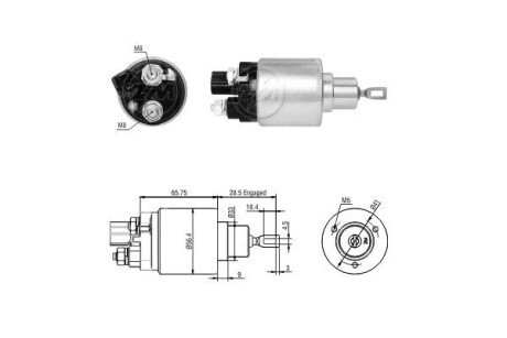 Втягуюче реле стартера ZM2978