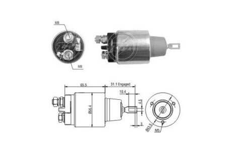 Тяговое реле, стартер ZM3773