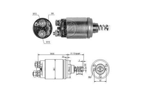 Втягуюче реле стартера ZM542