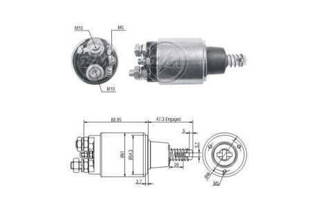 Втягуюче реле стартера ZM735