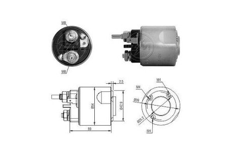 Втягуюче реле стартера ZM7495