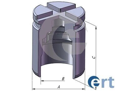 Поршень, корпус скоби гальма D025529 (пр-во ERT) 151292C