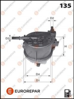 EUROREPAR фільтр паливний диз. 1611658680