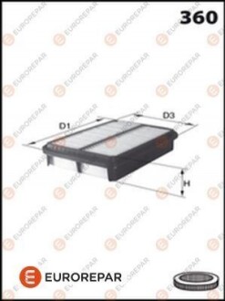EUROREPAR 8421310000 Ф?ЛЬТР ПОВ?ТРЯНИЙ 1613722580