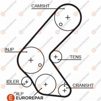 EUROREPAR 4010350000 РЕМ?НЬ ГРМ 1633131380