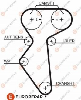 Ремінь ГРМ Eurorepar 1633132580 (фото 1)