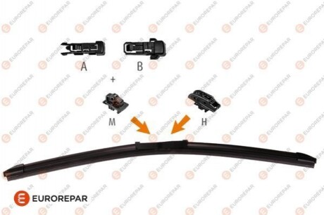 Щітка склоочисника безкаркасна EUROREPAR 475 мм (19") 1635454580