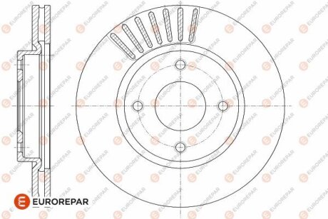 EUROREPAR ДИСК ГАЛЬМ?ВНИЙ ПЕРЕДН?Й 1642778380