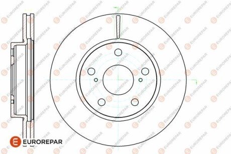 EUROREPAR 8708309198 ДИСКИ ГАЛЬМ. ПЕР. 2 ШТ. 1642778780