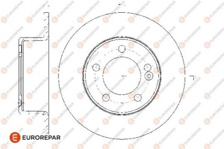 EUROREPAR 8708309198 ДИСК ГАЛЬМ?ВНИЙ ЗАДН?Й 2ШТ. 1667855080