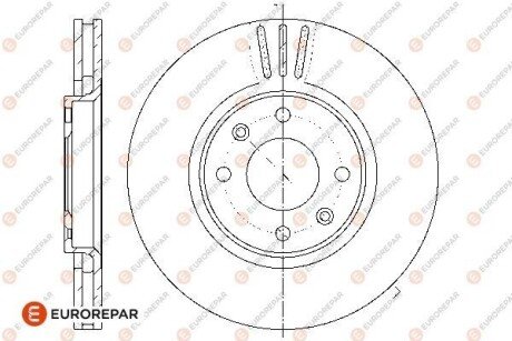 ДИСК ГАЛЬМ?ВНИЙ Eurorepar 1667857480 (фото 1)