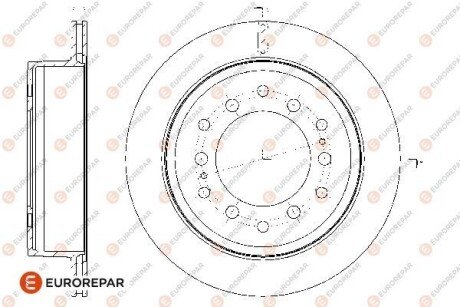 EUROREPAR 8708309198 ДИСК ГАЛЬМ?ВНИЙ ЗАДН?Й 2ШТ. 1667865580