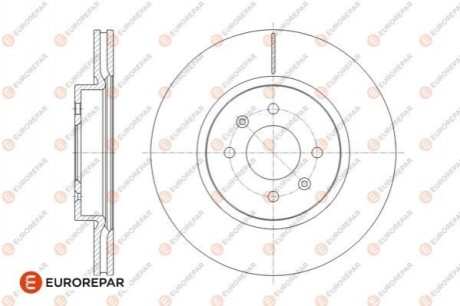 EUROREPAR 8708309198 ДИСК ГАЛЬМ. ПЕРЕДН?Й 2ШТ 1676008280