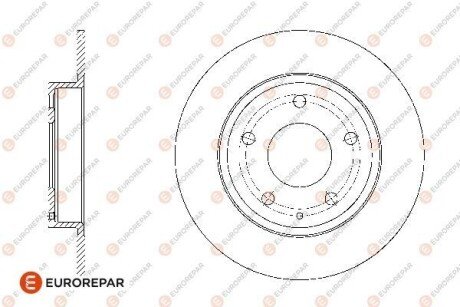 EUROREPAR 8708309198 ДИСК ГАЛЬМ?ВНИЙ ЗАДН?Й 2ШТ. 1676008480