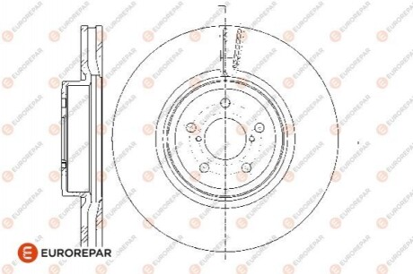 EUROREPAR 8708309198 ДИСК ГАЛЬМ. ПЕР. 1 ШТ. 1676009380