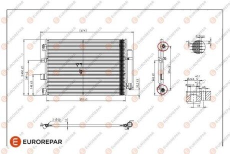 EUROREPAR 8418991000 РАД?АТОР КОНДИЦ?ОНЕРА 1679997380