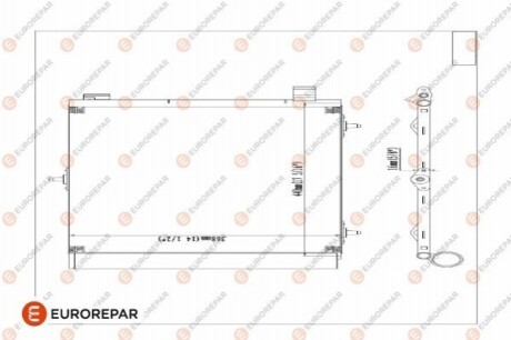 EUROREPAR радiатор кондицiонера E163362