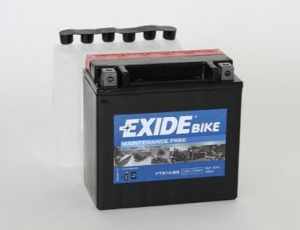 Акумулятор 12Ah-12v EXIDE AGM (150x87x145), L+ YTX14-BS
