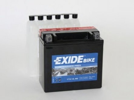 Акумулятор 12Ah-12v EXIDE AGM (150x87x145), R+ YTX14L-BS