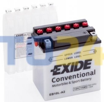 Стартерна батарея (акумулятор) EXIDE EB10L-A2 (фото 1)