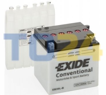 Стартерна батарея (акумулятор) EXIDE EB30L-B (фото 1)