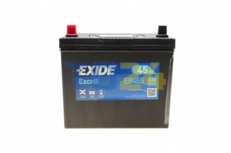 Аккумулятор   45Ah-12v Exide EXCELL(234х127х220),L,EN330 Азия EB455