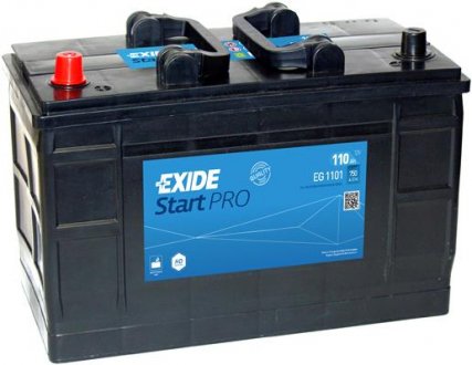 Аккумулятор  110Ah-12v Exide Start PRO (349х175х235),L,EN750 EG1101