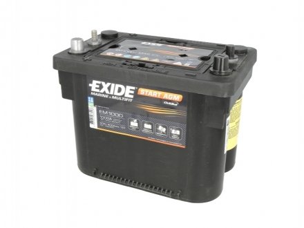 Акумулятор 50Ah-12v EXIDE AGM (260x173x206), L+ EM1000