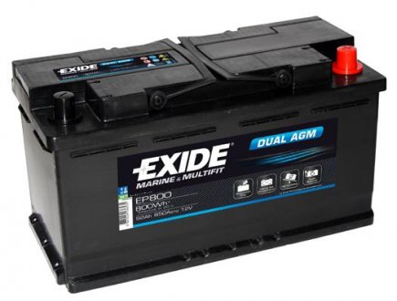 Акумулятор 95Ah-12v EXIDE AGM (353x175x190), R+ EP800