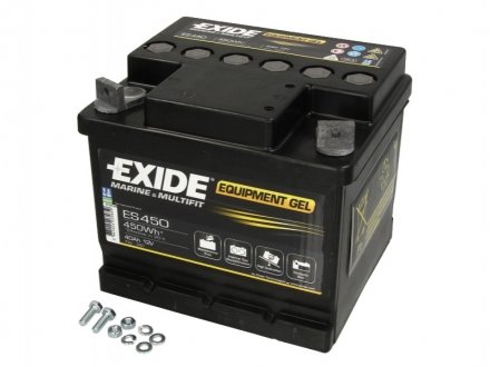 Акумулятор 40Ah-12v EXIDE Гель (210x175x175), R+ ES4500