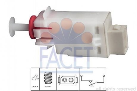 Выключатель фонаря сигнала торможения FACET 7.1123 (фото 1)