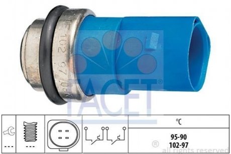 Датчик вмикання вентилятора (синій) AUDI A4/A6/VW Passat 1.4-2.8 96-05 7.5692