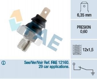 Датчик тиску мастила FAE 11650 (фото 1)