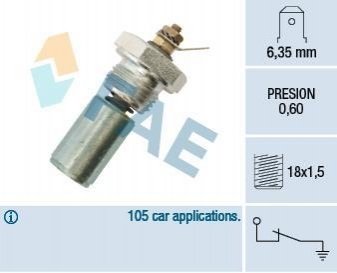 Датчик тиску масла FAE 12260 (фото 1)