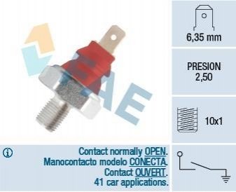 Датчик тиску масла FAE 12950 (фото 1)