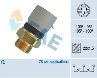 Термовимикач вентилятора радіатора FAE 38360 (фото 1)