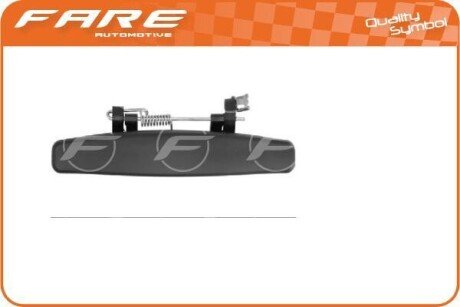Ручка дверей (передніх/ззовні) (L) Renault Sandero 07-/Thalia 00- (чорна) FARE-SA 33674 (фото 1)