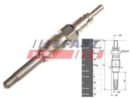 Свічка розжарення FT82725