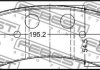 Комплект колодок тормозных FEBEST 2101-EXPIVF (фото 2)