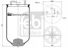 Пневмоподушка підвіски без поршня FEBI 20422 (фото 1)