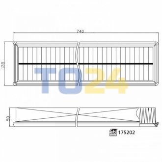 Фільтр повітря 175202