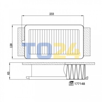 Фільтр повітря 177148
