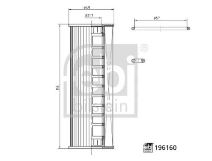 Фільтр масляний FEBI 196160 (фото 1)