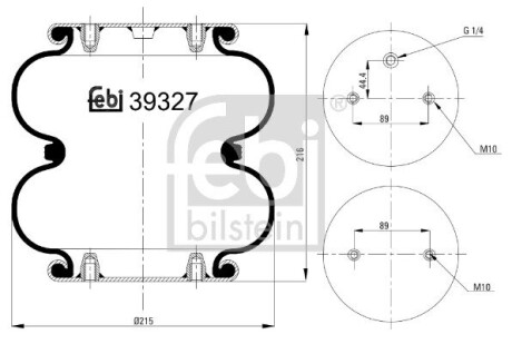 Подушка амортизуюча 39327