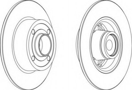 Тормозной диск (задний) DDF1571