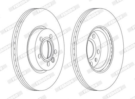 Тормозной диск (передний) DDF1160C