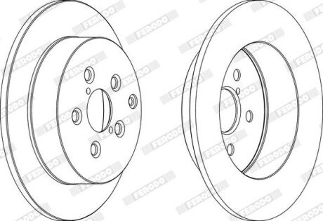 Гальмівний диск (задній) DDF1406