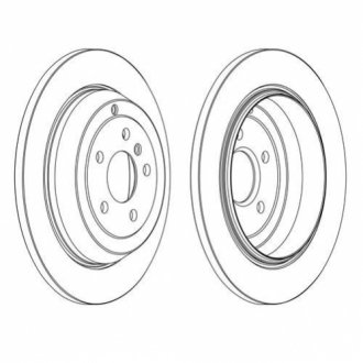 Тормозной диск (задний) FERODO DDF1530C (фото 1)