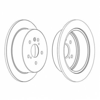 Гальмівний диск (задній) DDF1545C